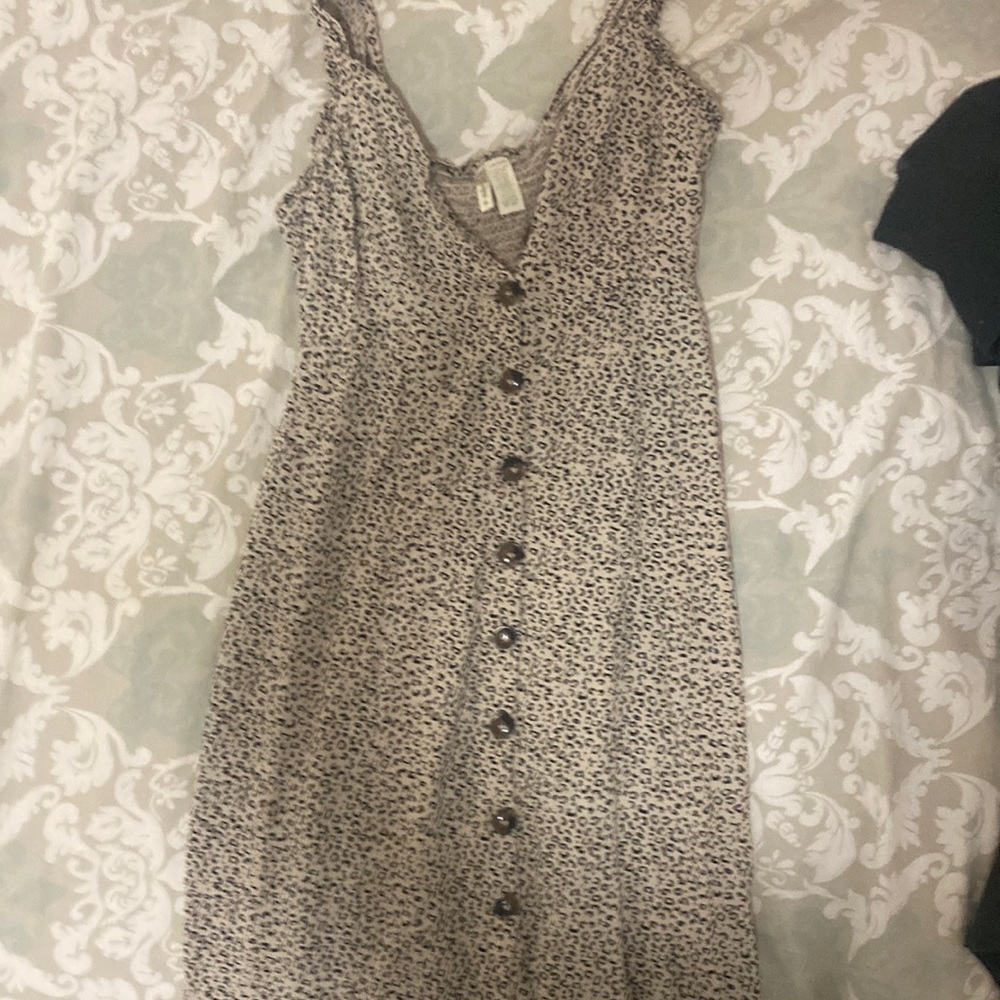 Leopard print Maxi button up dress